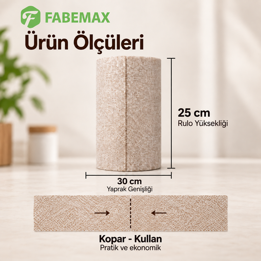 Fabemax Kullan At Temizlik Bezi Havlusu Kahverengi